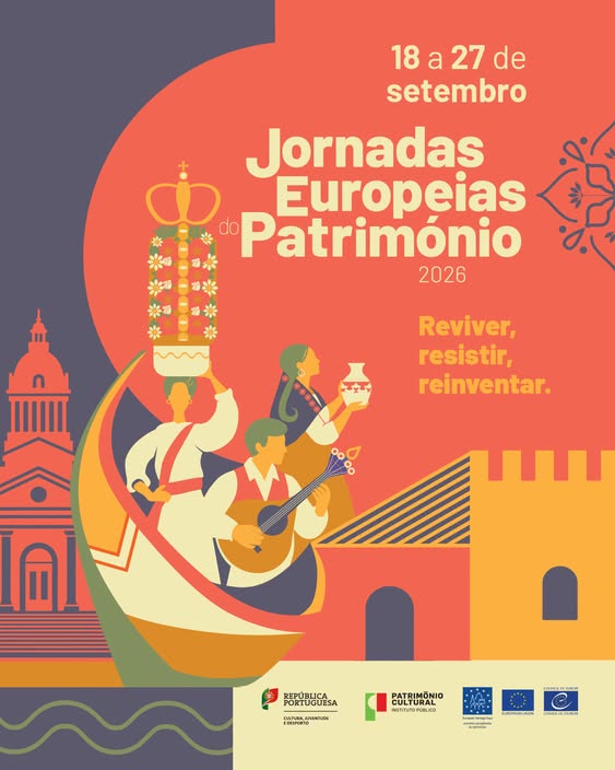 Imagem gráfica oficial das Jornadas Europeias do Património 2026